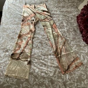 Roberto Cavalli Silk Flare Bottoms